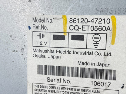 2006 to 2009 Toyota Prius OEM Radio AM/FM CD Player Oem X6193 DG6