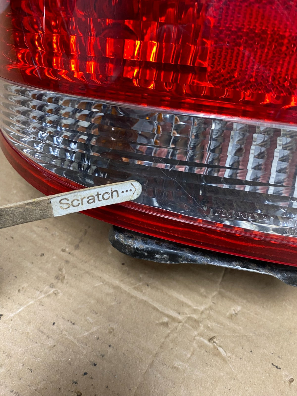 2003 to 2004 Honda Accord Sedan Left Driver Lh Side Tail light R0553 DW3