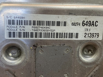 2016 2019 Dodge Journey 3.6L ECU ECM Engine Computer Module AE2510 DG2