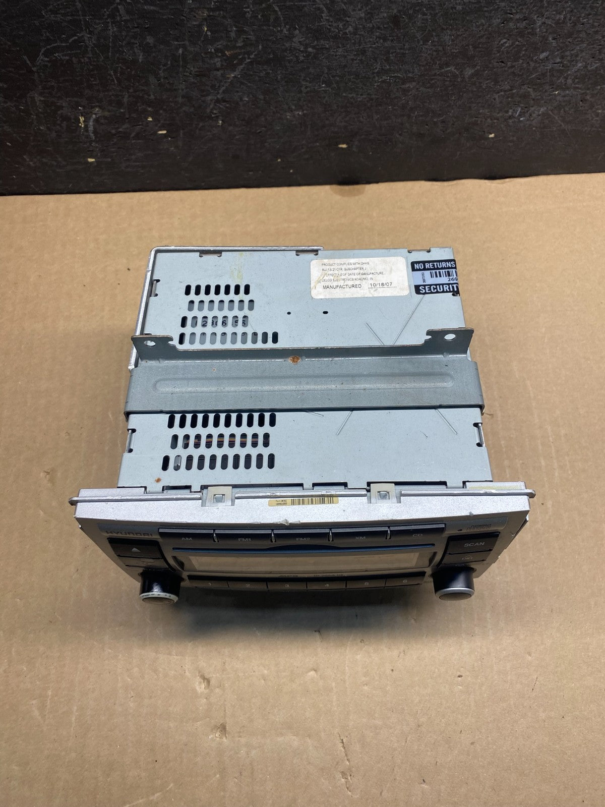 2007 2008 2009 Hyundai Santa Fe AM/FM Radio CD Player ae7888 DG3
