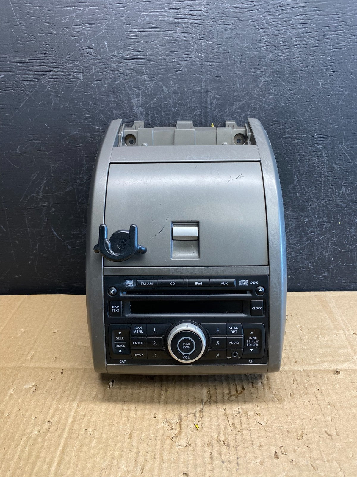 2010-2012 Nissan Sentra Center Dash Radio Bezel Panel Cubby Storage AC9610 DG0