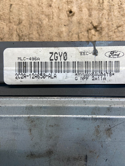 2002 Ford Van E150 E250 5.4L Engine Control Module 2C2A-12A650-ALA Z0656 DG3
