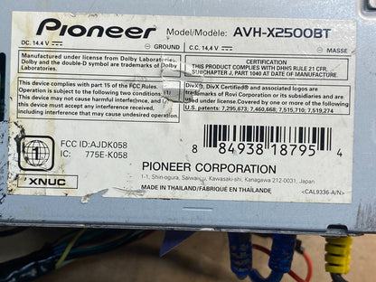 Radio Pioneer AVH-X2500BT AH18248