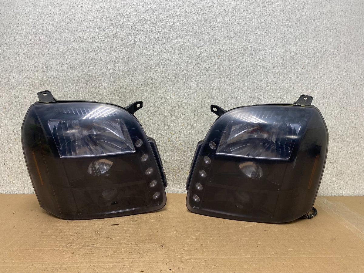 2007 - 2014 GMC Yukon Left+Right Side Set LED Black Headlights AI0910 DG0
