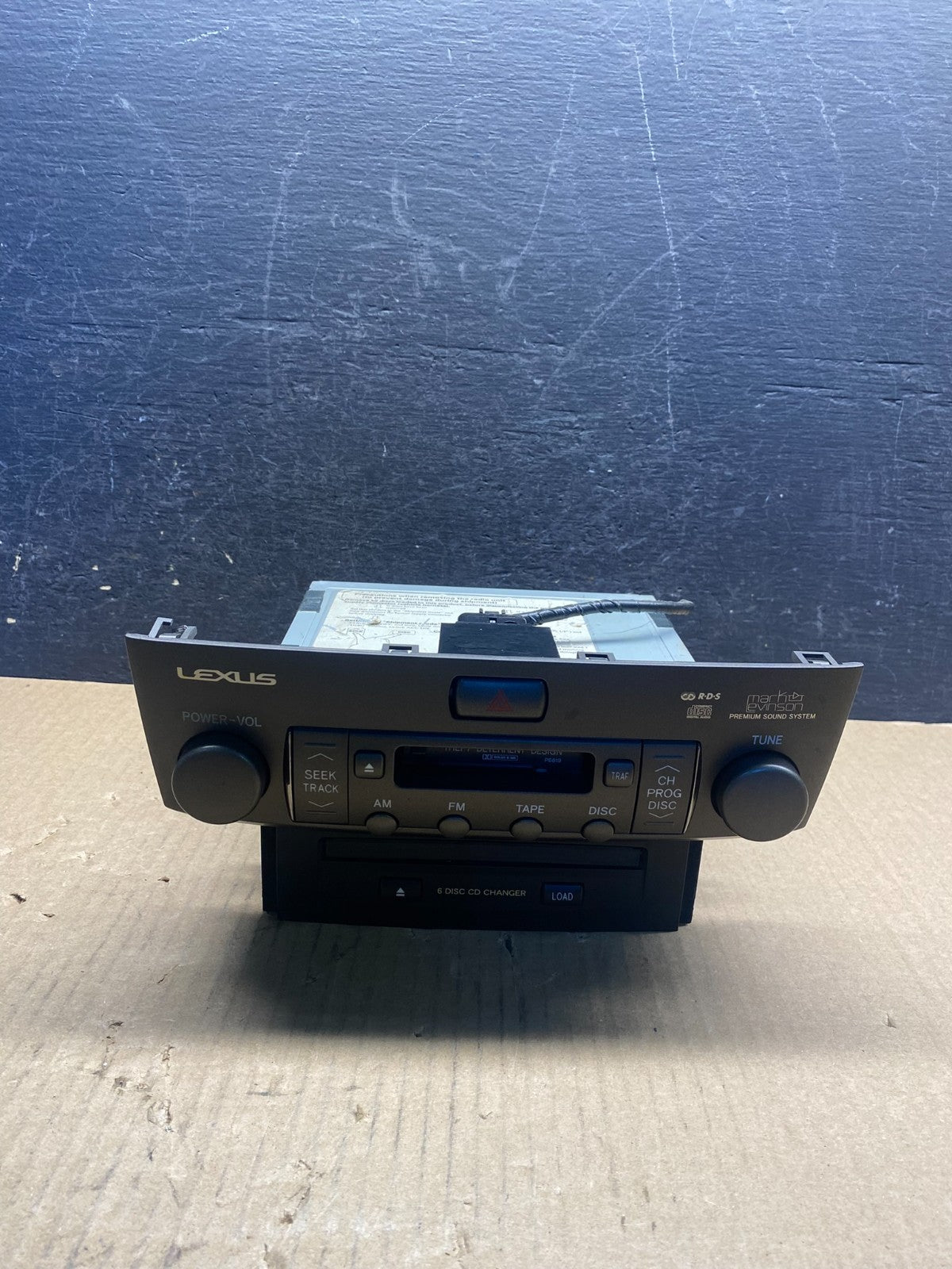 2001 - 2003 Lexus LS430 In Dash 6 Disc CD Cassette Player Radio ag3830 DG0