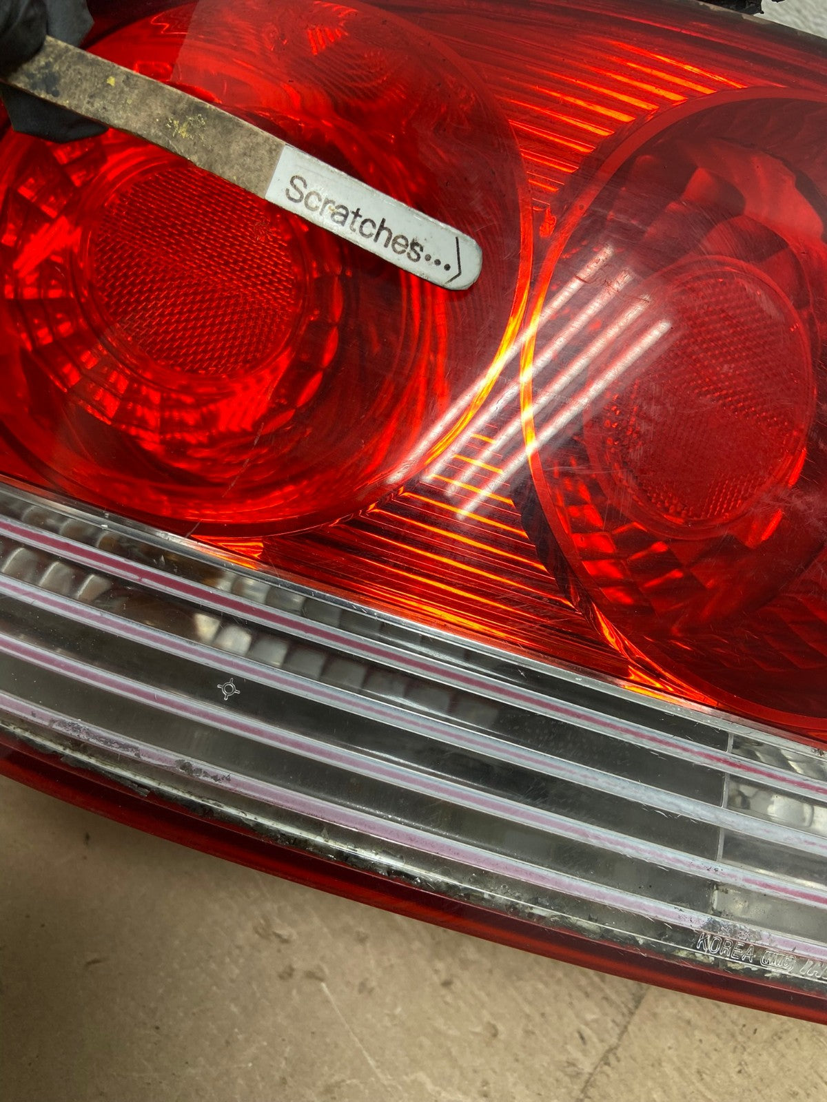 2002 to 2005 Hyundai Sonata Left Driver Lh Side Tail Light AF4769 LK3