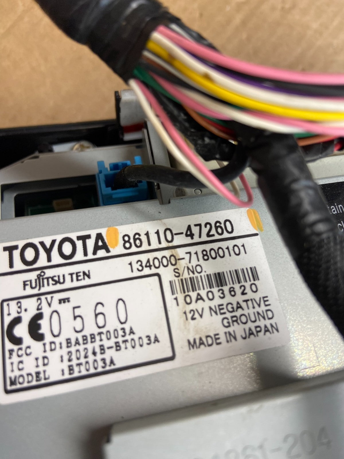 2006 to 2009 Toyota Prius Radio Stereo Receiver Screen Display AE4477 DW5