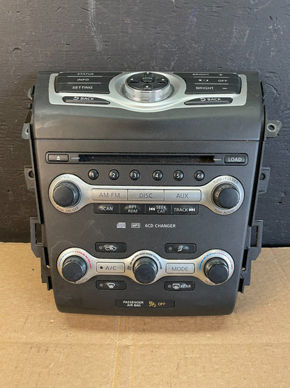 2009 - 2010 Nissan Murano AM FM Radio CD Climate Control Panel Oem AC2288 DG0