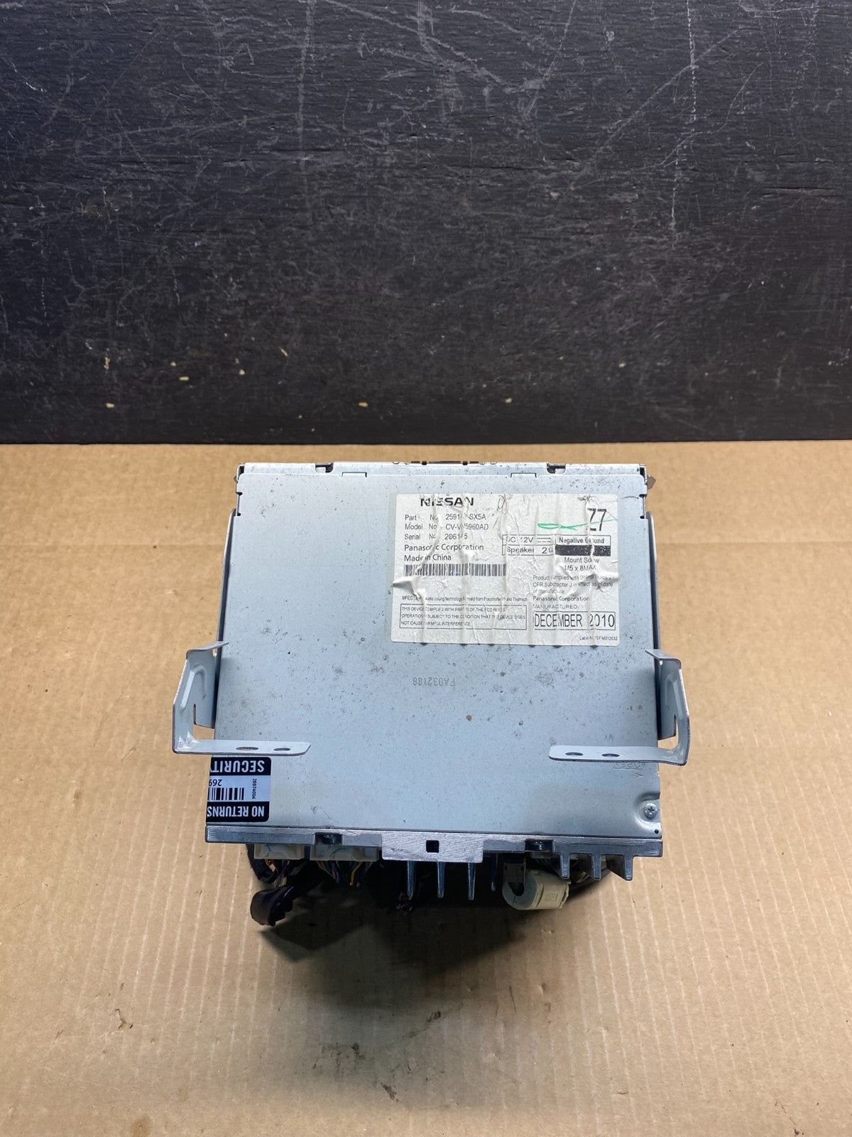 2011 - 2013 Nissan Murano Maxima M35 M37 BOSE Radio CD Navigation AG9511 DG3
