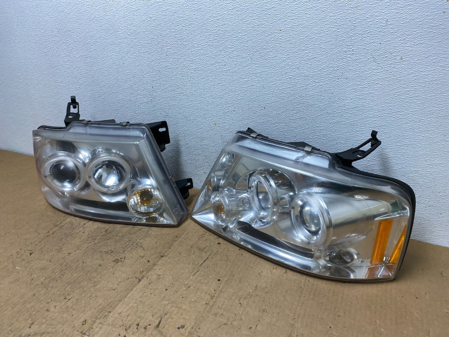 2004 to 2008 Ford F150 F-150 Left+Right Set Side LED Headlights AD0694 DG1