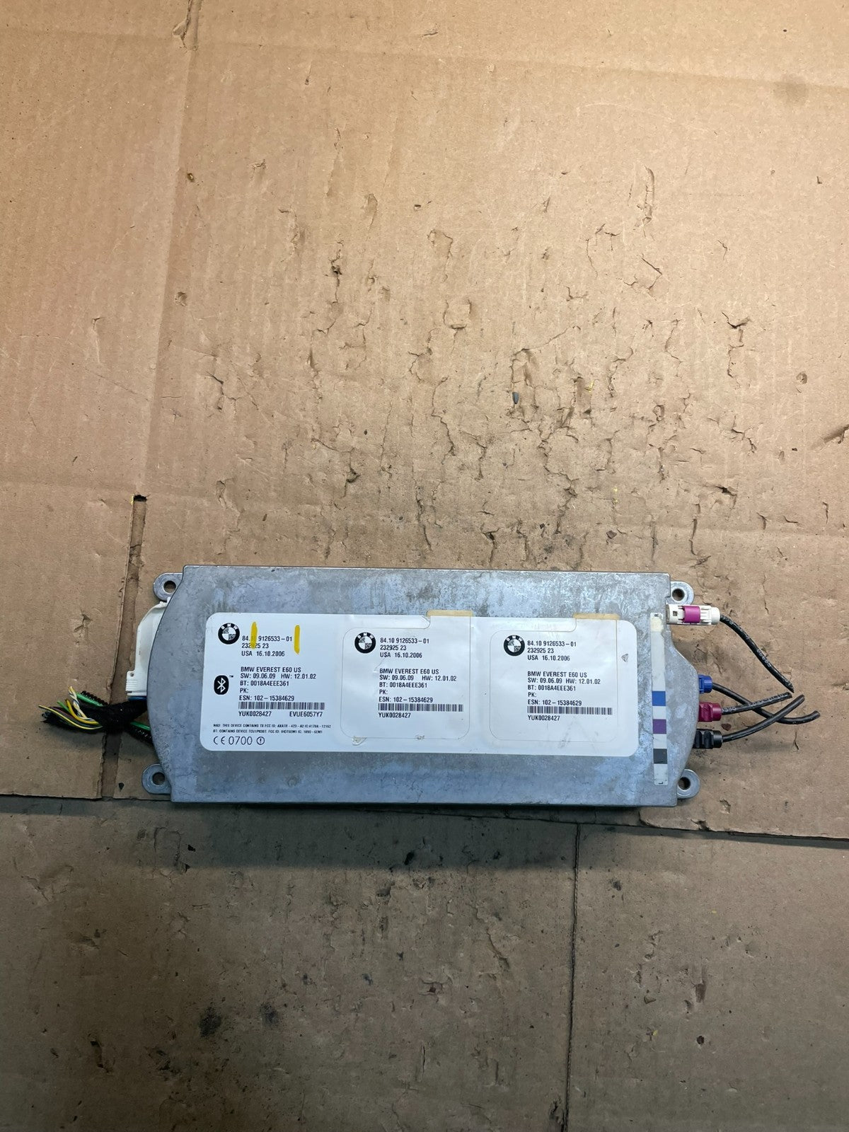2007 to 2011 Bmw Bluetooth Control Module Computer Telematics W1397 DG0