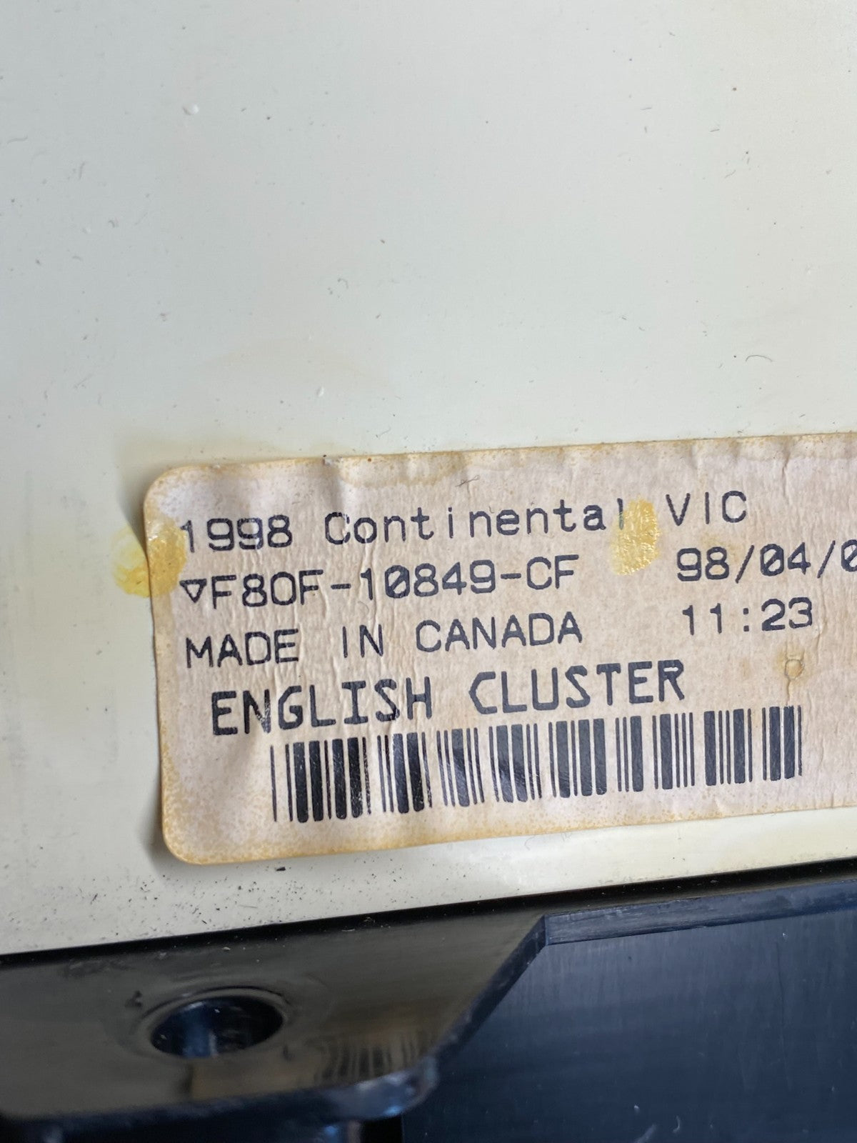 1998 2002 Lincoln Continental Speedometer Gauge Cluster ag6350 DG5