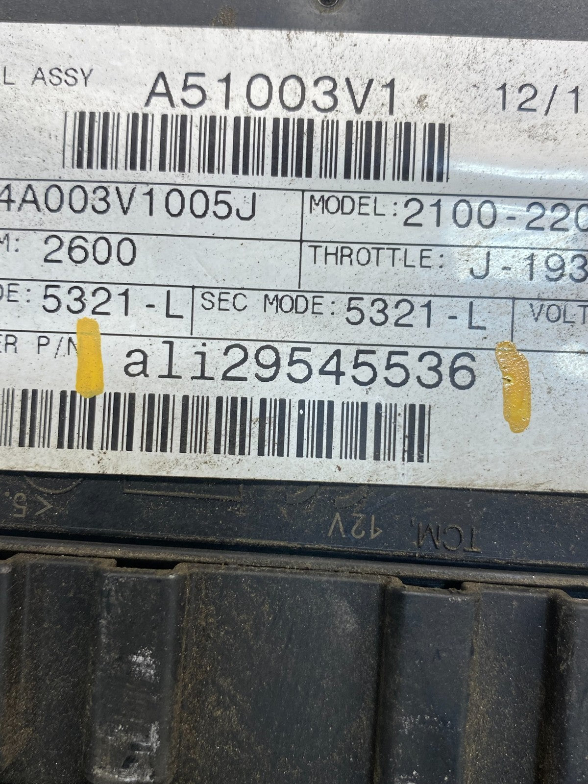 29545536 Allison TCM Transmission Control Module Computer Auto ae0017 DG2