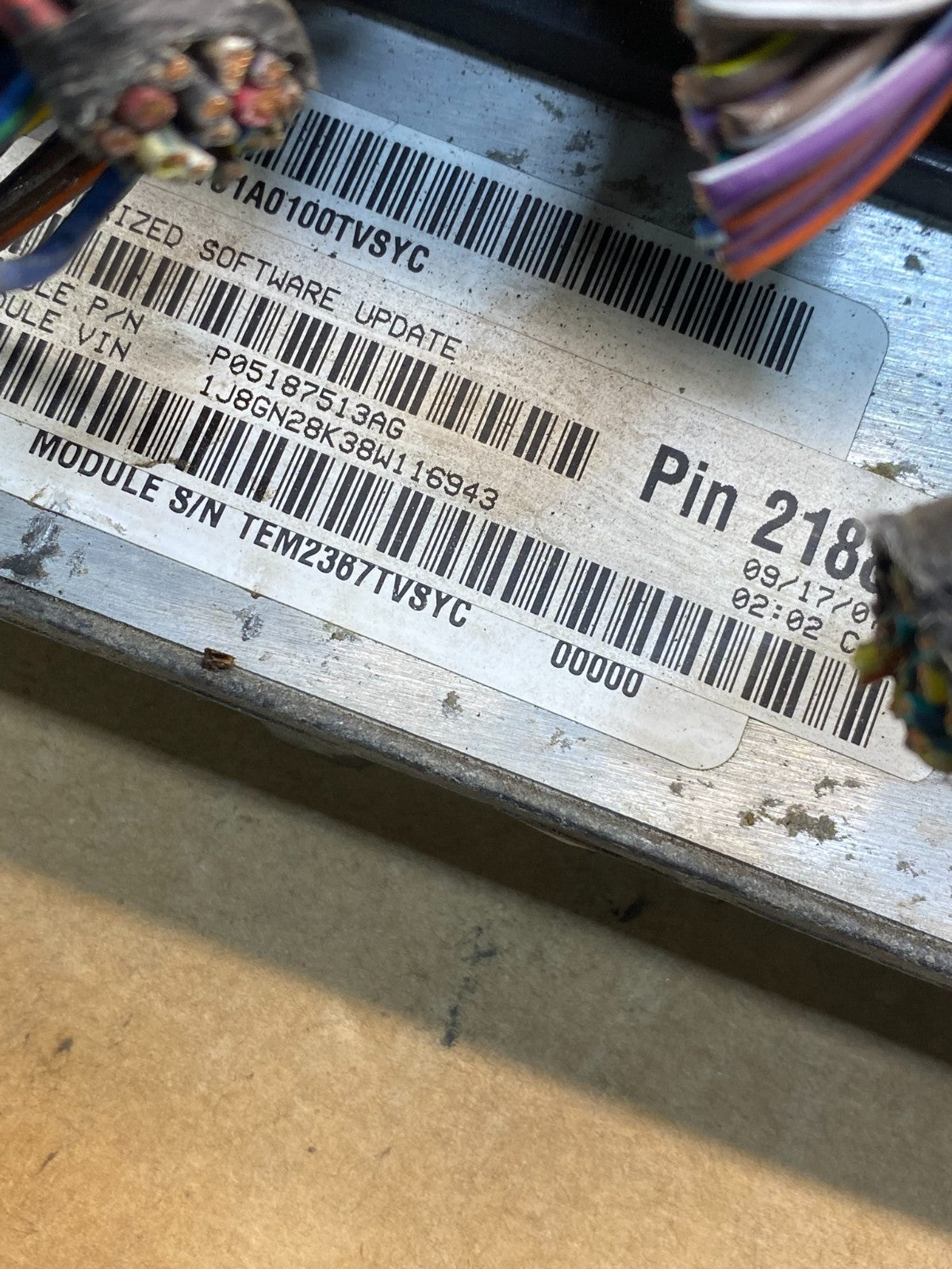 2008 Jeep Liberty Dodge Nitro 3.7L Engine Control Unit ECU ECM ah7030 DG2