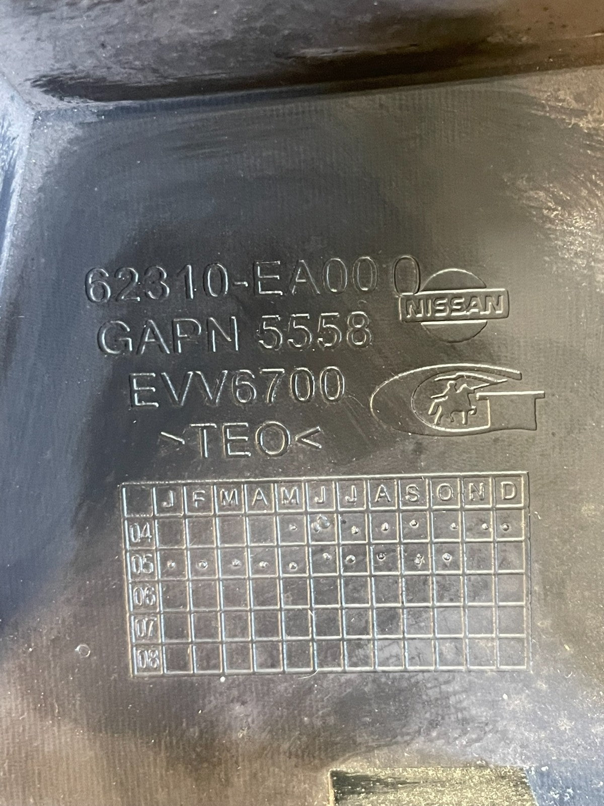 2005 2006 2007 2008 Nissan Xterra Front Upper Grill Grille ad5753 DG5