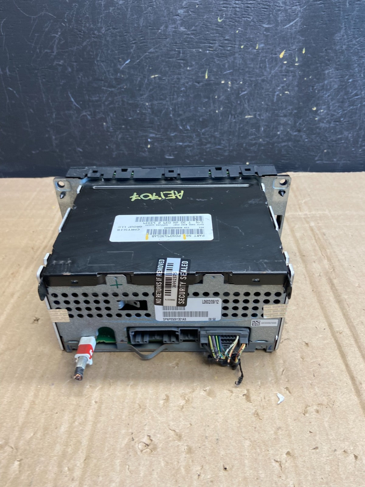 2007-2012 Chrysler Dodge Jeep Ram Radio CD MP3 AUX Receiver AE1707 DG3