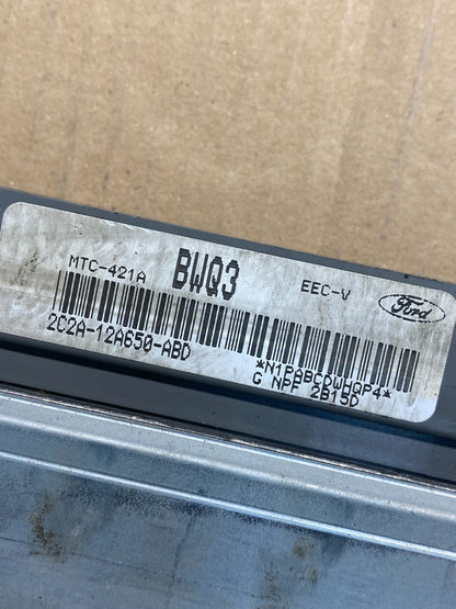2002 Ford Van E250 E350 6.8L Engine Control Module ECU 2C2A-12A650-ABD ah7315 DG2