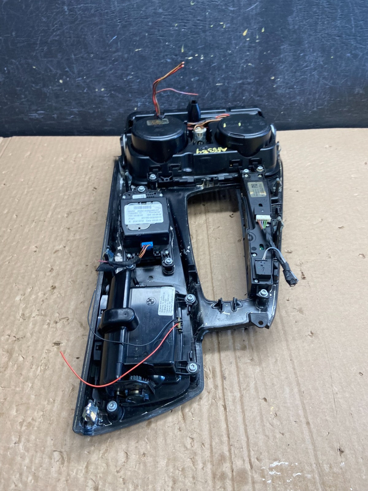 2011-2016 BMW 5 F10 Center Shifter Console Trim Cup Holder Switches OE AF6384 DG8