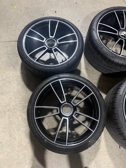 Porsche 911 992 Turbo Sport 4 11.5Jx21 4xWheels Rims 992601025AA Center Lock OEM7