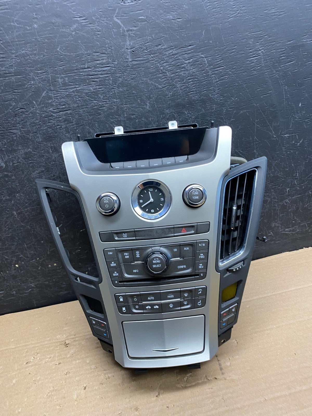 2008-2012 Cadillac CTS A/C Heater Radio Climate Control Panel Bezel OE AG6426 DG0