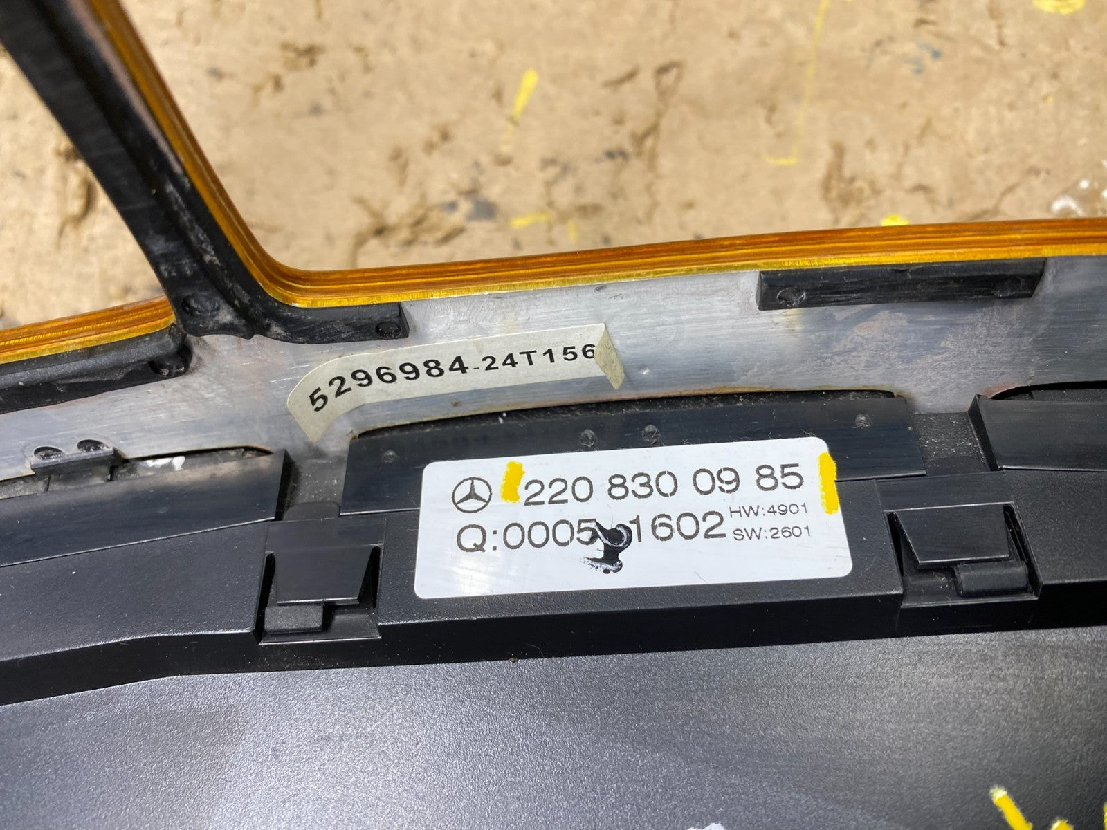 2000-2006 Mercedes S430 S500 W220 A/C Heater Climate Control Trim Bezel X1586 DG6
