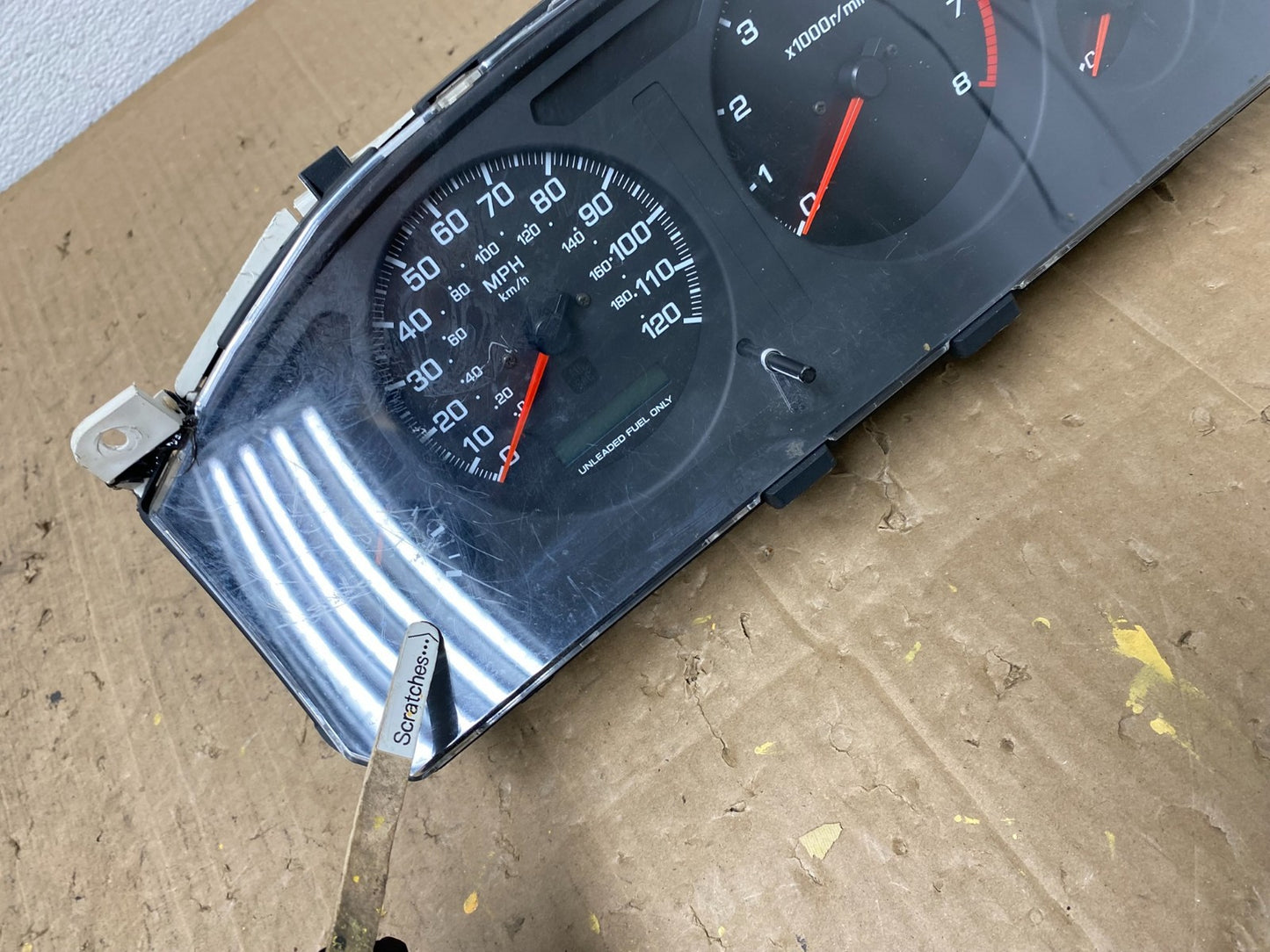 1998 to 1999 Nissan Frontier Xterra Speedometer Instrument Cluster AC02663