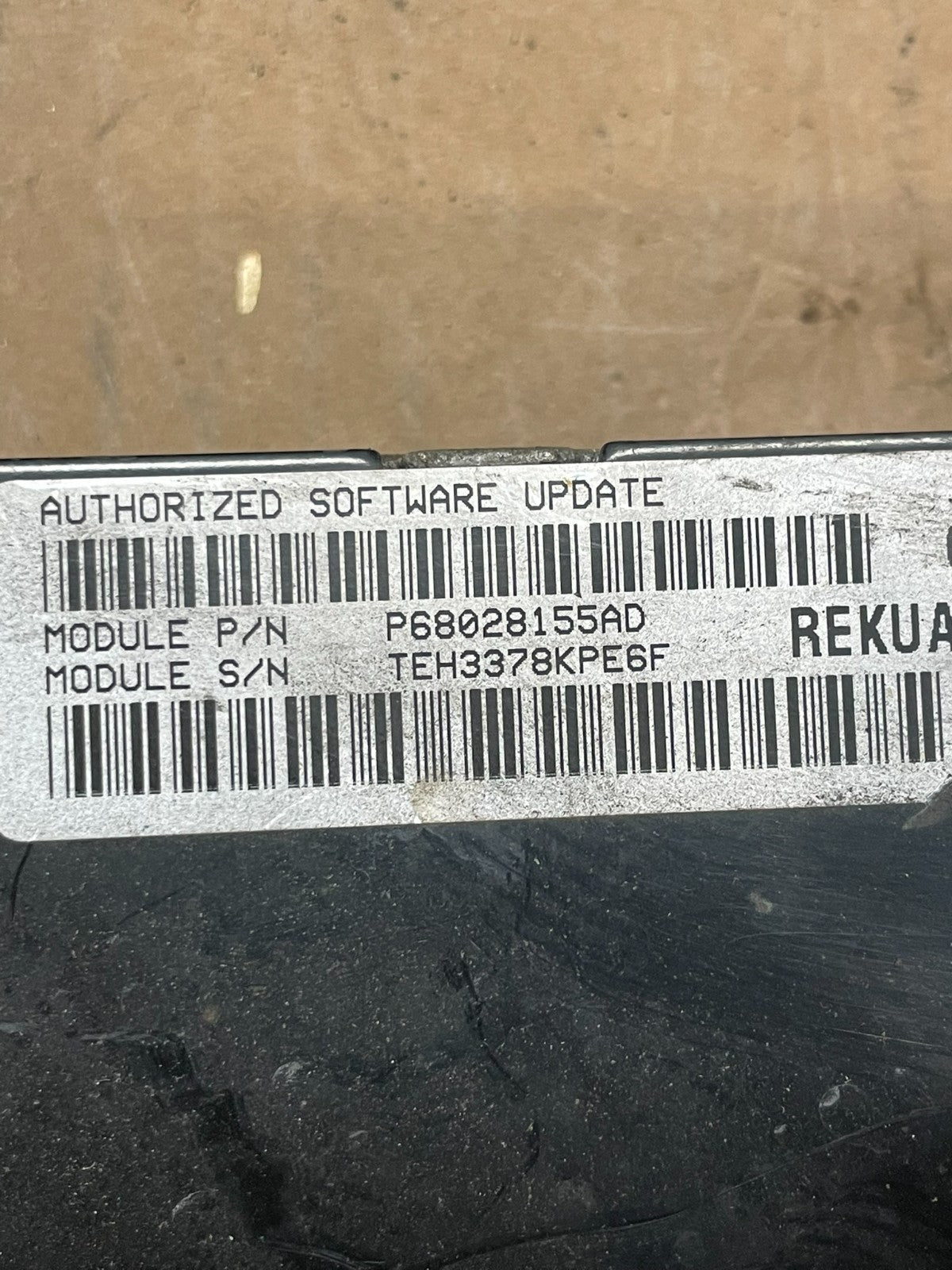 2009 to 2010 Jeep Grand Cherokee Computer Engine Control p68028155ad AC5490 DG2