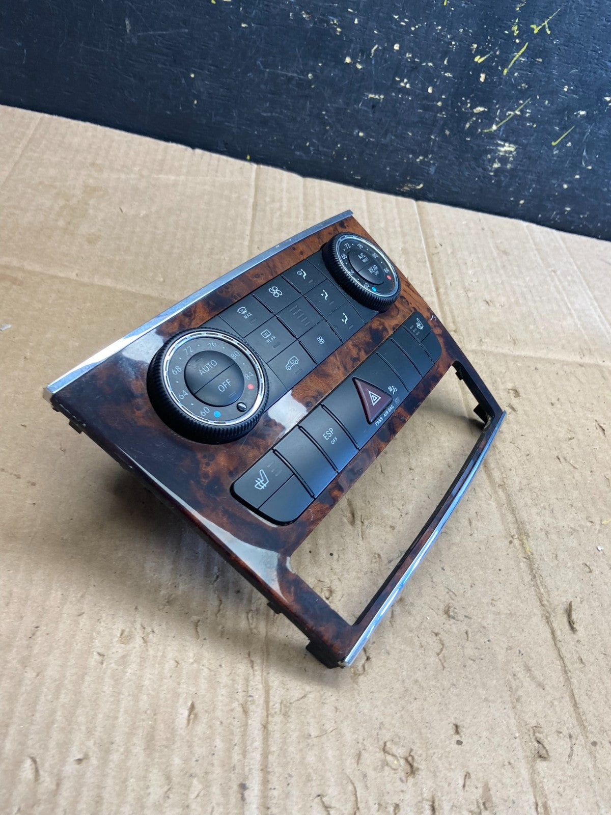 2007-2012 Mercedes X164 GL350 GL450 Climate Control Bezel Wood Switch aa8073 DG1