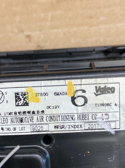 2017 to 2020 Nissan Rogue Heater Temperature AC Climate Control AG5226 DG7
