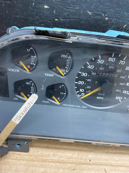 1990 to 1992 Ford Probe Speedometer Cluster W3107 PS1