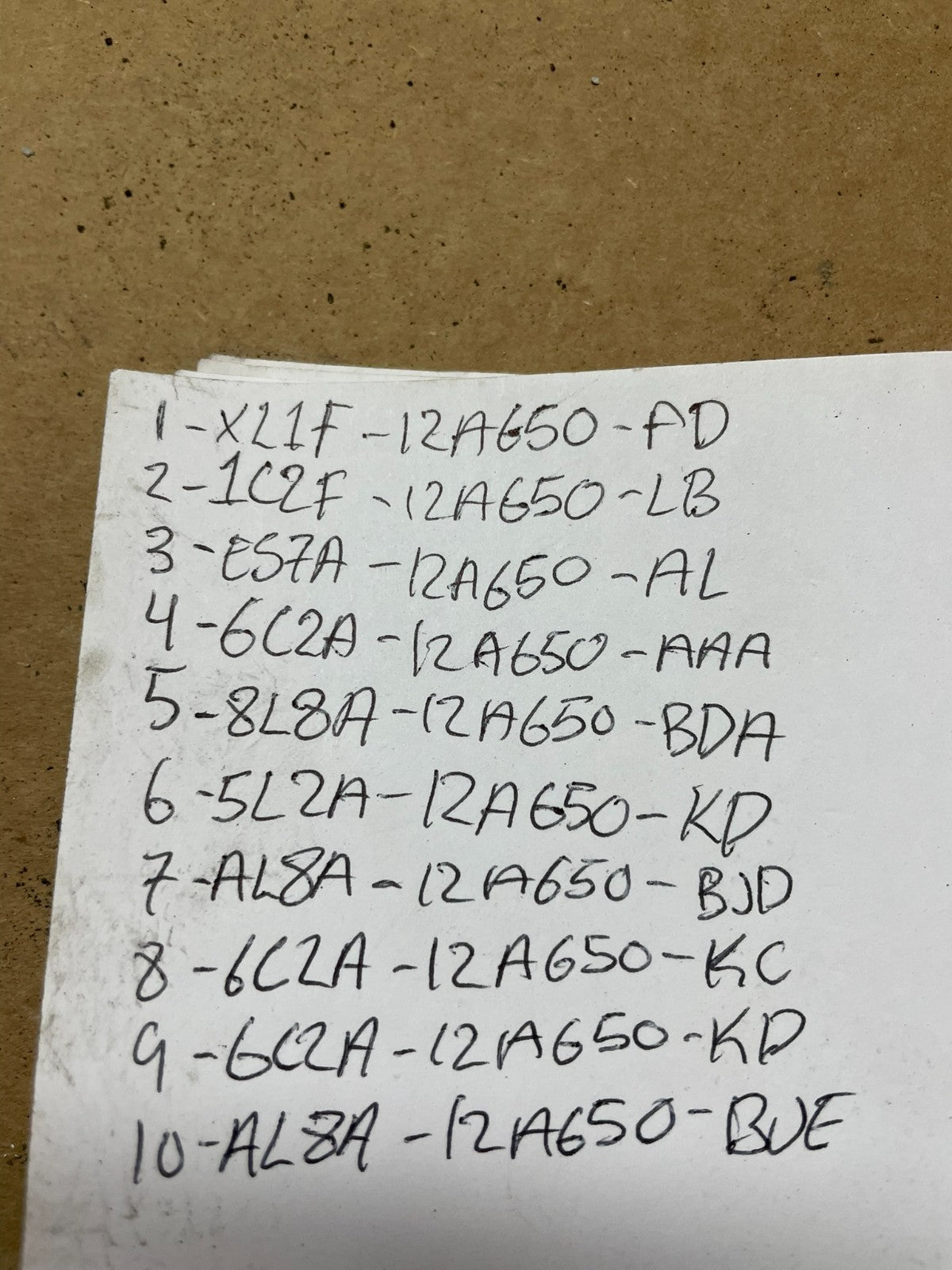 Mix of 10 Ford ECM Engine Computer Module Z5724 PS2