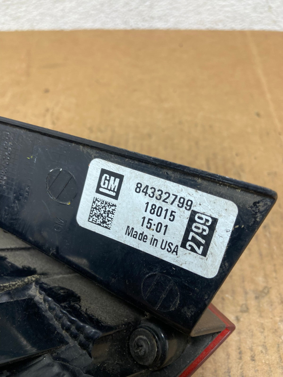 2016 2017 2018 Chevrolet Cruze Right Passinger RH Tail Light AE1251 LK6