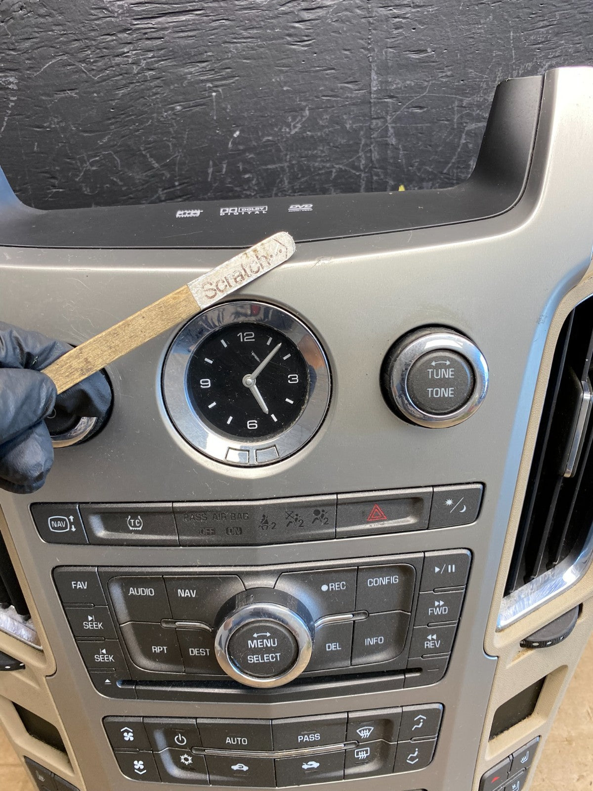 2008-2012 Cadillac CTS A/C Heater Radio Climate Control Panel Bezel OEM ac479 DG3