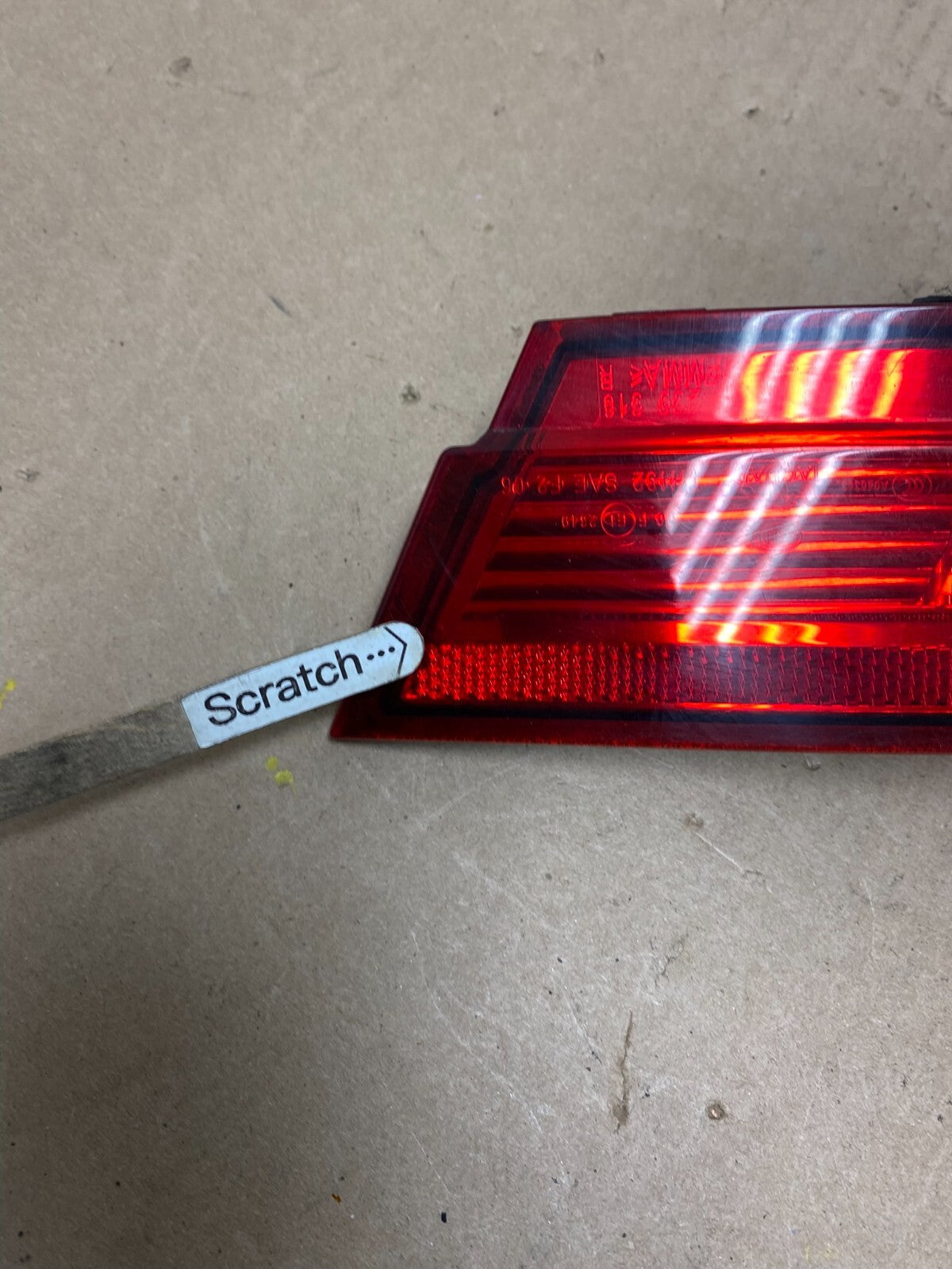 2009 2010 2011 Jaguar XF Right Passenger RH Side Tail Light Inner N0014 DW4