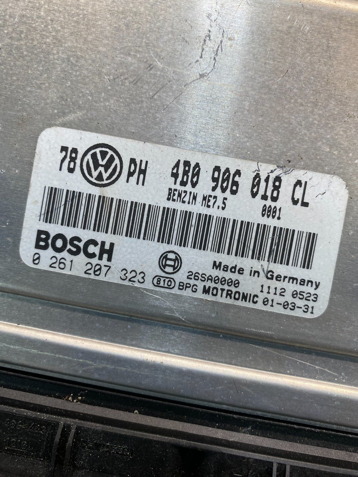 2001 Volkswagen Passat 1.8L T ECM Engine Control Unit ECU ae0029 DG2