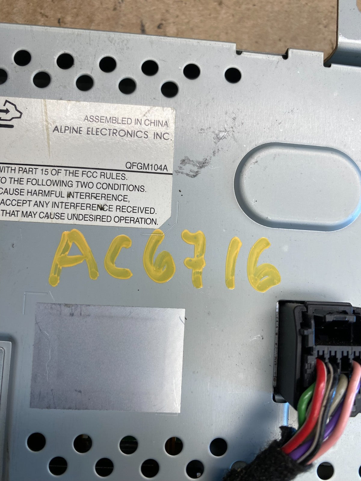 2010 - 2011 Chevrolet Equinox Radio Display Screen Information Dash Oe ac6716 DG5