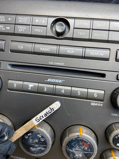 2004-2007 Nissan Armada Bose Radio CD Player A/C Climate Control AG0224 DG1