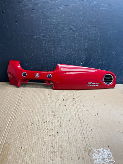 2012 to 2019 Fiat 500 Front Center Dashboard Vent Trim Bezel Red AF6466 DW0