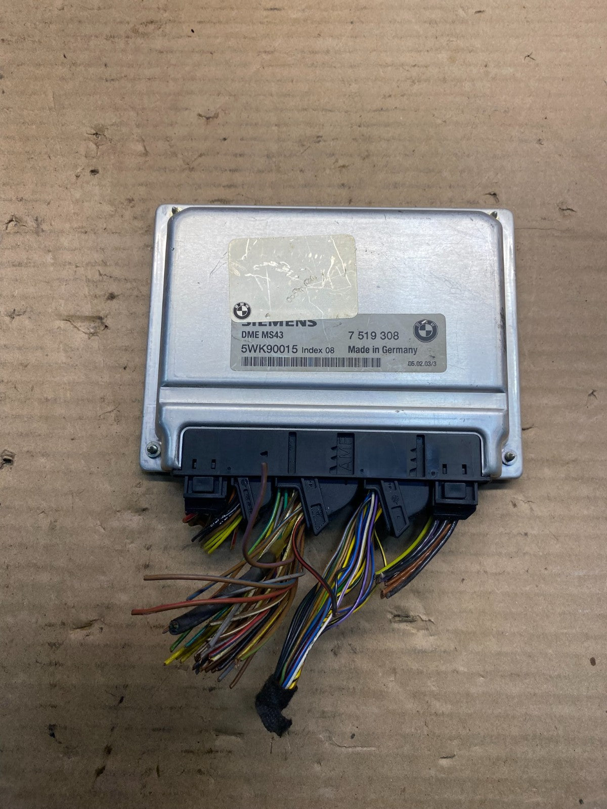 2003 to 2005 BMW X5 ECM ECU Engine Control Computer Module 7519308 ae0114 DG0