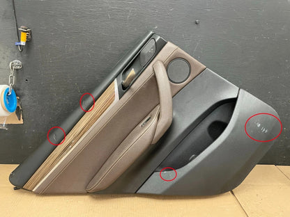 2015 to 2018 BMW X4 Rear Left Driver LH Side Door Trim Panel M4053 OEM DG1