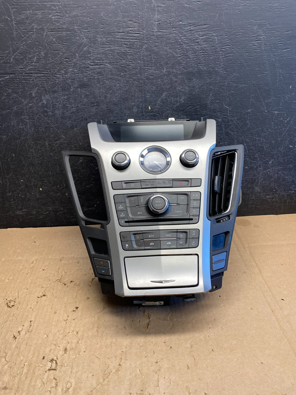 2009-2013 Cadillac CTS A/C Heater Radio Climate Control Panel Bezel OE AJ1603 DG0