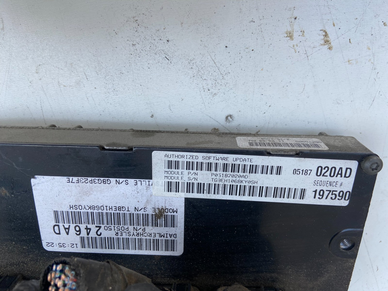 2008 2009 2010 Dodge Charger 3.5L Engine Control ECM p05187020ad AD2890 DW2