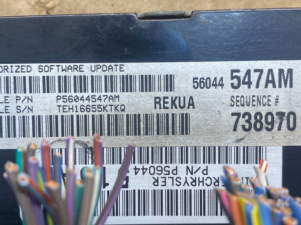 2005 to 2006 Jeep Grand Cherokee 3.7L Ecm Ecu Computer p56044547am AF6676 DW2