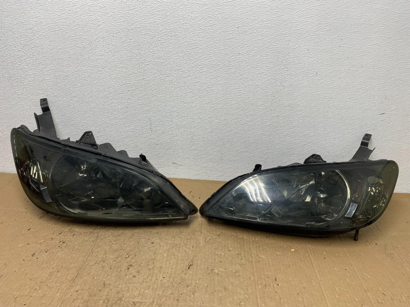 2004 to 2005 Honda Civic Left+Right Set Side Chrome Headlights AC0204 DW0