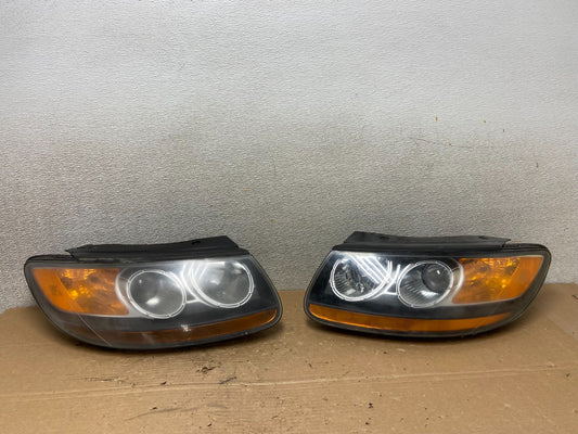 2007 2008 2009 Hyundai Santa Fe Left+Right Halogen Headlights AB4831 DW0