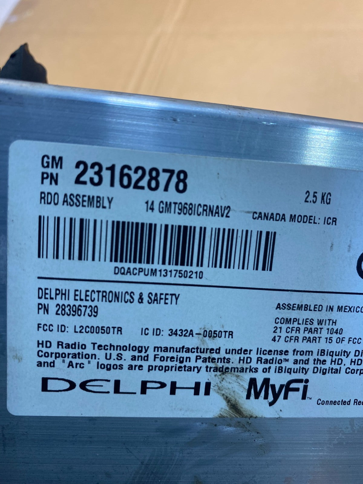 2013 2014 GMC Acadia Radio Display Screen AM/FM AUX AD1671 DG6