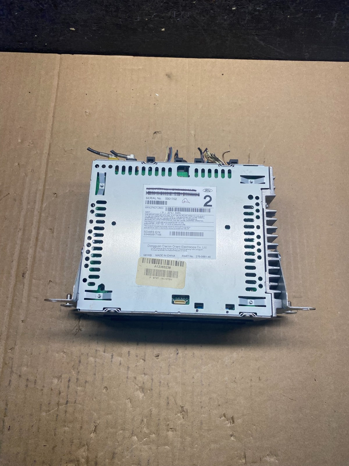 2011 Ford Edge Radio Cd Mechanism Receiver ag3775 DG4