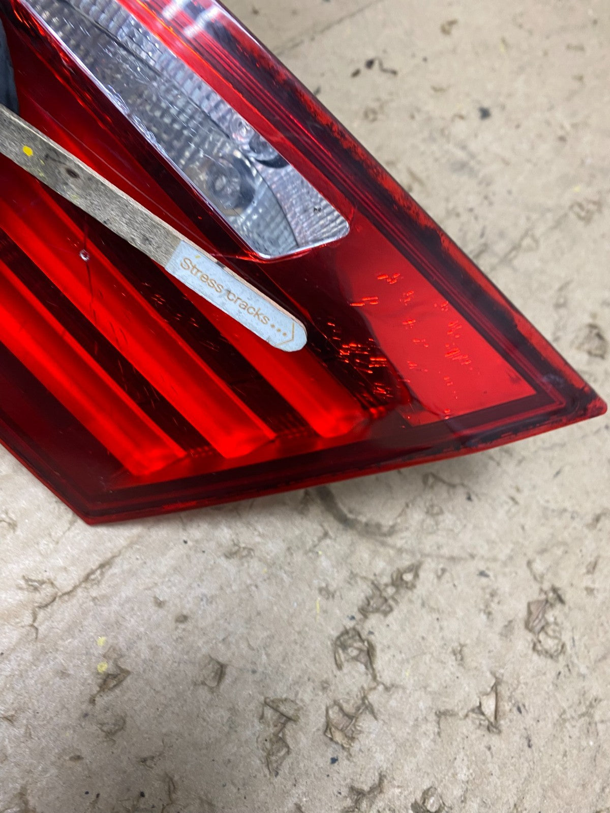 2011-2013 BMW 5 F10 Rear Right Passenger Rh Trunk Inner Tail Light OEM X2594 DW4