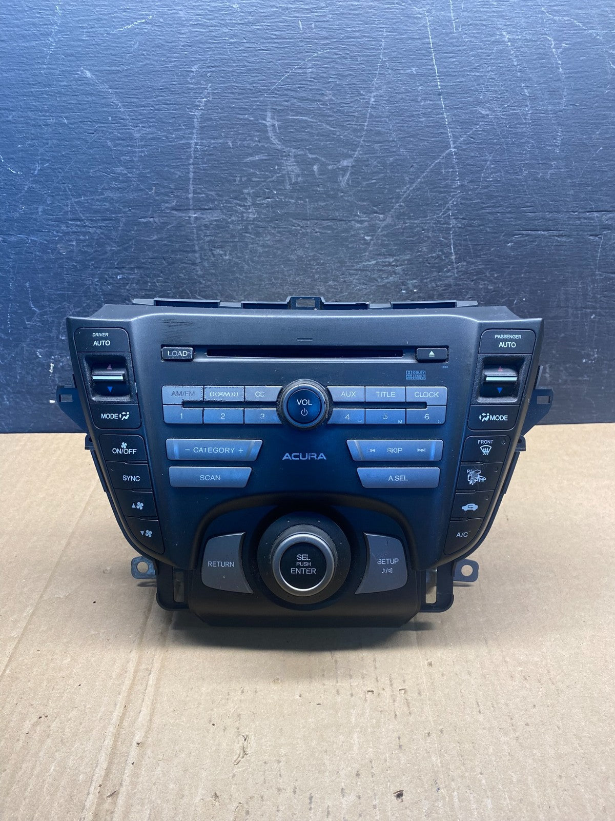 2009 2011 Acura TL AM FM CD MP3 DVD Navigation Radio Player Receive AG3756 DG0