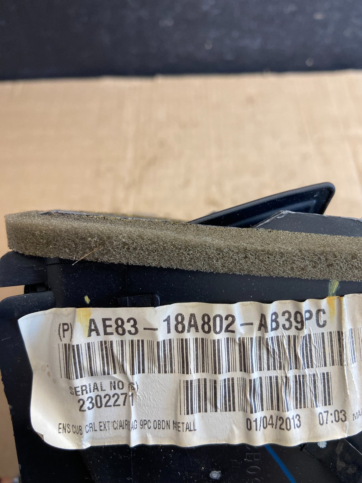 2011 to 2019 Ford Fiesta Dash Panel Black No Fold Down Face AE20382